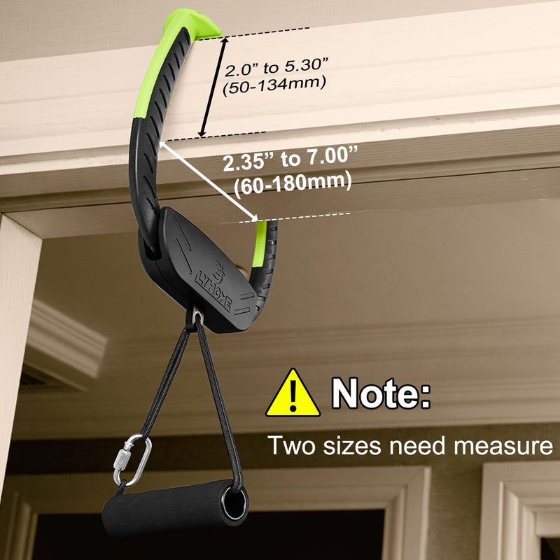 LYHome Portable Pull Up Bar for Doorway,Adjustable Home Gym Equipment, No Screws Installation, 250lbs Weight Capacity, Dual Handle Design for Pull-Ups,Chin-Up Core Training - Image 3