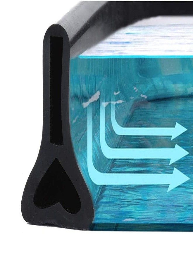 Dalrun Collapsible Shower Threshold Water Dam Shower Barrier Silicone Rubber (Black) - Image 1