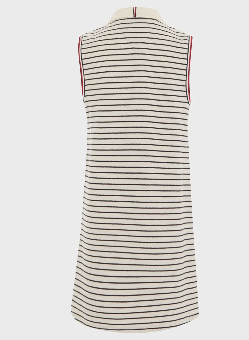 TOMMY HILFIGER Striped Sleeveless Dress