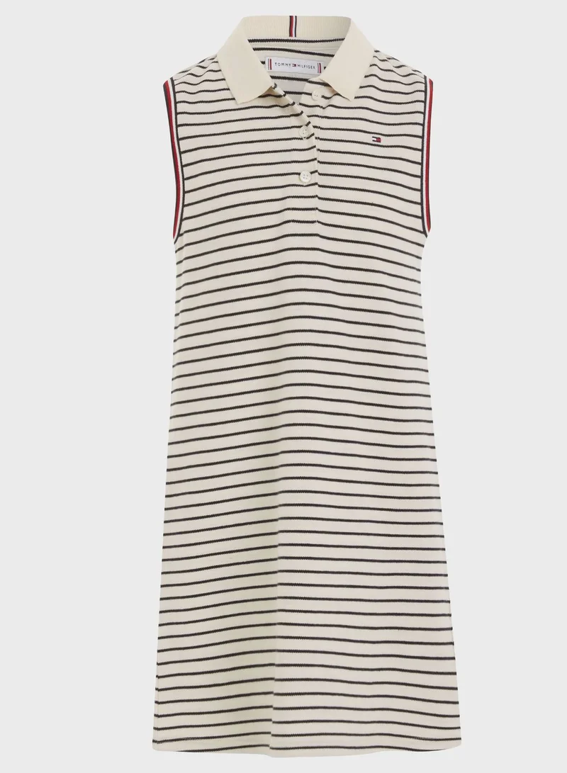 TOMMY HILFIGER Striped Sleeveless Dress