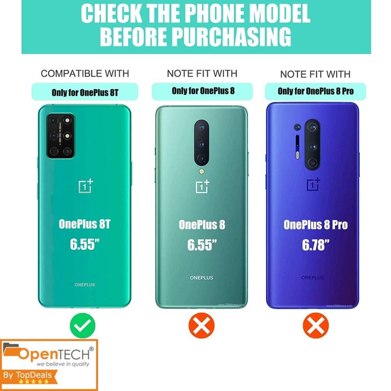 OpenTech ® Military-Grade Tempered Glass Screen Protector Compatible for OnePlus 8T / OnePlus 9 with Edge to Edge Coverage and Easy Installation kit - Image 2
