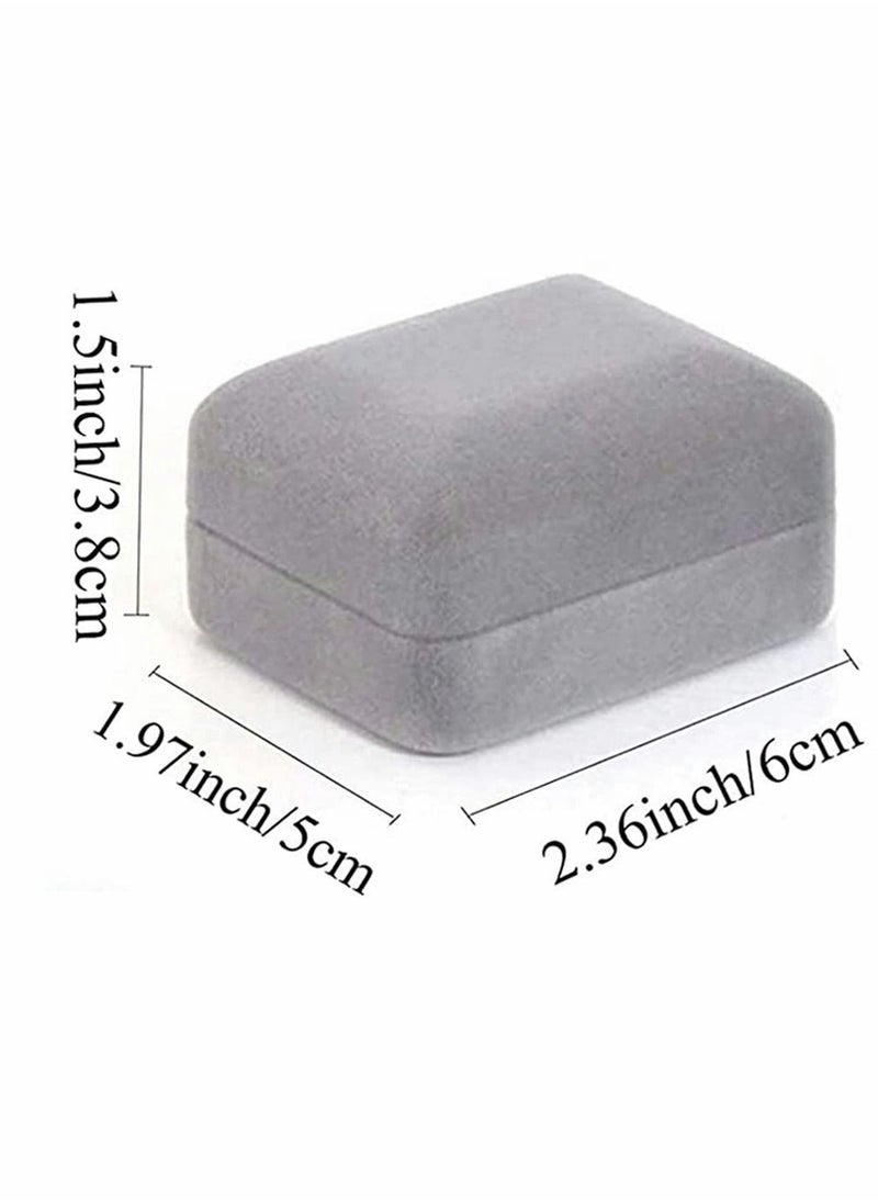 Y&D - Velvet Ring Box Engagement Box Earrings Square Case For Proposal Wedding Ceremony Birthday Anniversary ​With LED Light Jewelry Display Gift for Proposal Engagement - Image 1