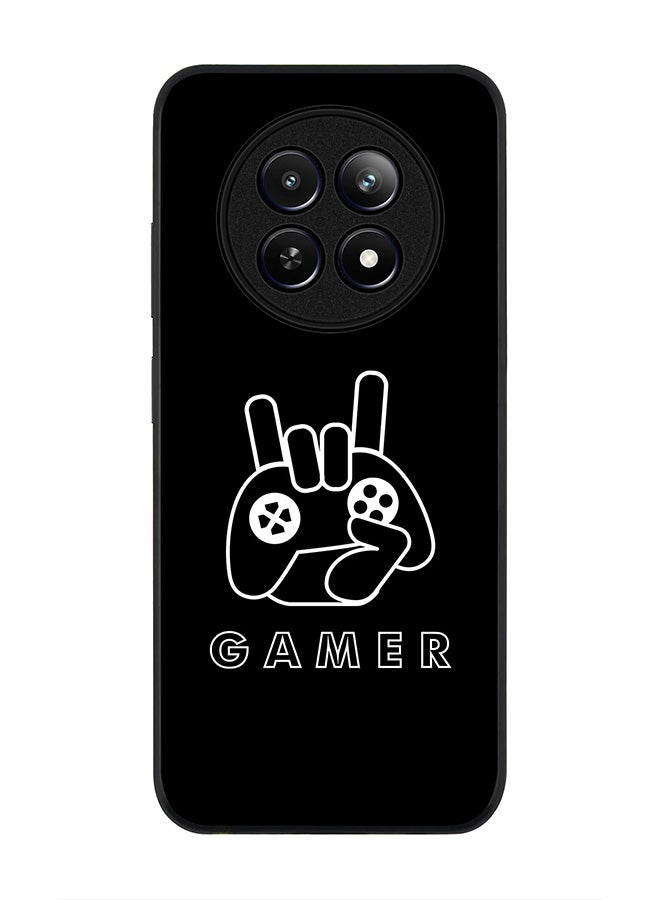 Stylizedd Rugged Black edge case for Realme 12 / Realme 12x, Slim fit Soft Case Flexible Rubber Edges Anti Drop TPU Gel Thin Cover -  Gamer - Image 1