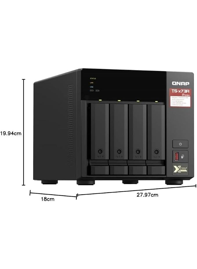 QNAP 4-Bay NAS with Quad-Core 2.2GHz Processor and Dual 2.5GbE, TS-473A-8G - Image 1