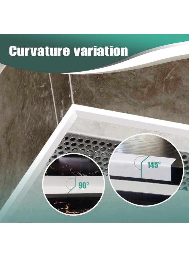 HOMESTAR Caulk Tape - Waterproof Self-Adhesive Caulking Tape 1.5" x 10.5Ft for Toilet Sealer, Around Toilet Base, Kitchen, Bathroom, Sink, Shower, Bathtub Edge Protector, PVC Caulk Strip - Image 4