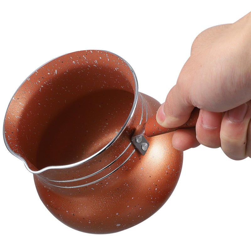 Small Nonstick Milk Pot 10cm Saucepan For Coffee Heating Stove Top - Image 5