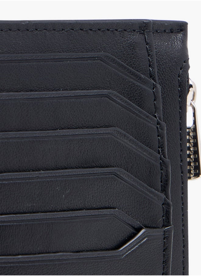 DUCHINI Textuted Card Holder with Zip Closure  - Image 3