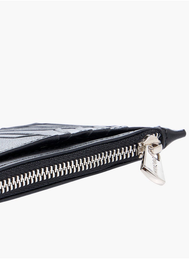 DUCHINI Textuted Card Holder with Zip Closure  - Image 5