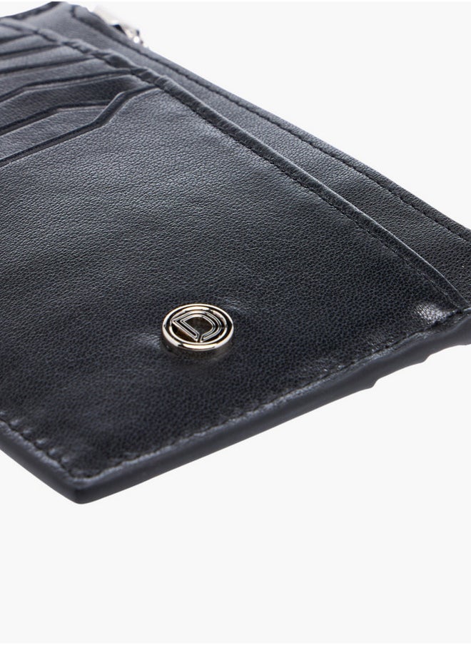 DUCHINI Textuted Card Holder with Zip Closure  - Image 4