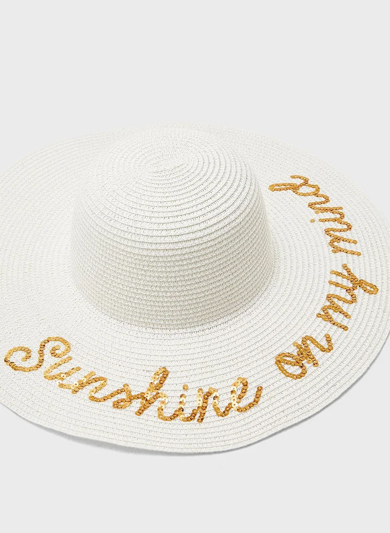 ALDO Grywiel Straw Hat