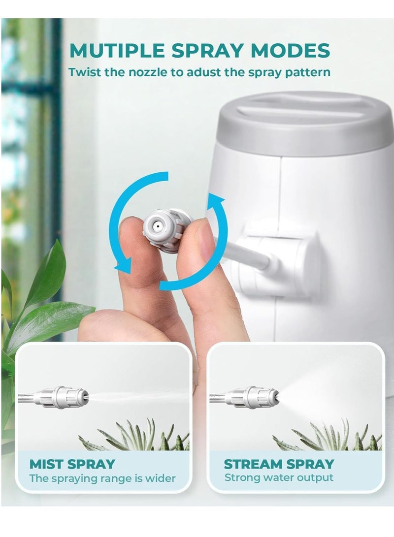 SOLARAE Electric Spray Bottle, Automatic Plant Mister Sprayer with Log Handle,  1.4L Watering Can for Indoor Plants Battery Powered with Adjustable Spout for Garden Fertilizing Cleaning - Image 5