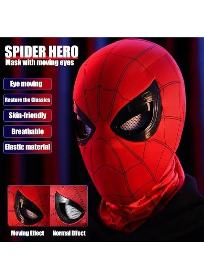 Zain Mask with Moving Eyes, Hero Mask Full Face Chin Control Eyes, Child/Adult Christmas Hero Role Play Masks - Image 3