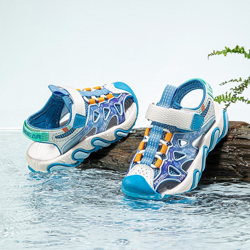 Hobibear Summer Children'S Sandals Beach Sneaker Joker Boys Baotou Girls Sandals - Image 4