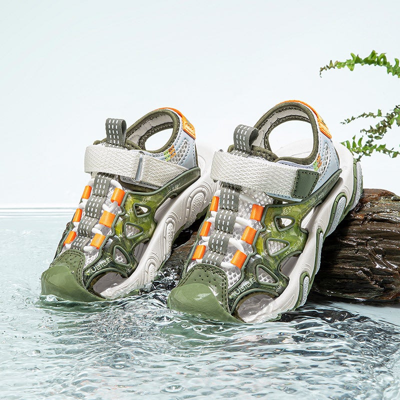 Hobibear Summer Children'S Sandals Beach Sneaker Joker Boys Baotou Girls Sandals - Image 2