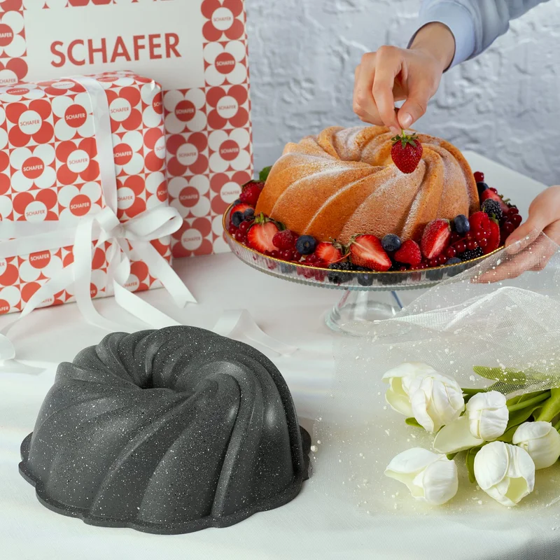Schafer Cory Wind Rose Cast Cake Mold-1 Piece-Grey