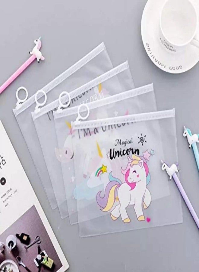 Kid's Charm حقيبة يونيكورن ثلاثية الأبعاد شفافة من كيدز تشارم لأقلام الرصاص ومبراة أقلام الرصاص للبنات في المدرسة، حقيبة متعددة الأغراض، هدايا تذكارية، هدايا تذكارية بالجملة للأطفال (عبوة من 15 قطعة، متعددة الألوان، بلاستيكية، متعددة الألوان) - Image 2