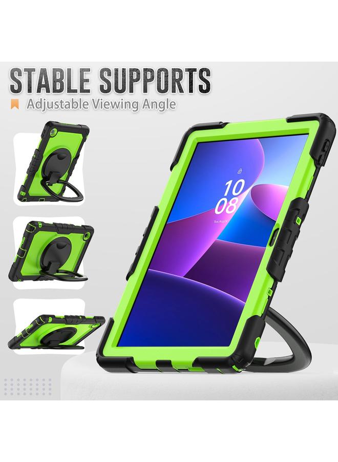 اس-توب جراب لجهاز Lenovo Tab 10.1 TB-311XU/FU D من السيليكون الهجين للكمبيوتر اللوحي مع حامل مقبض - Image 4
