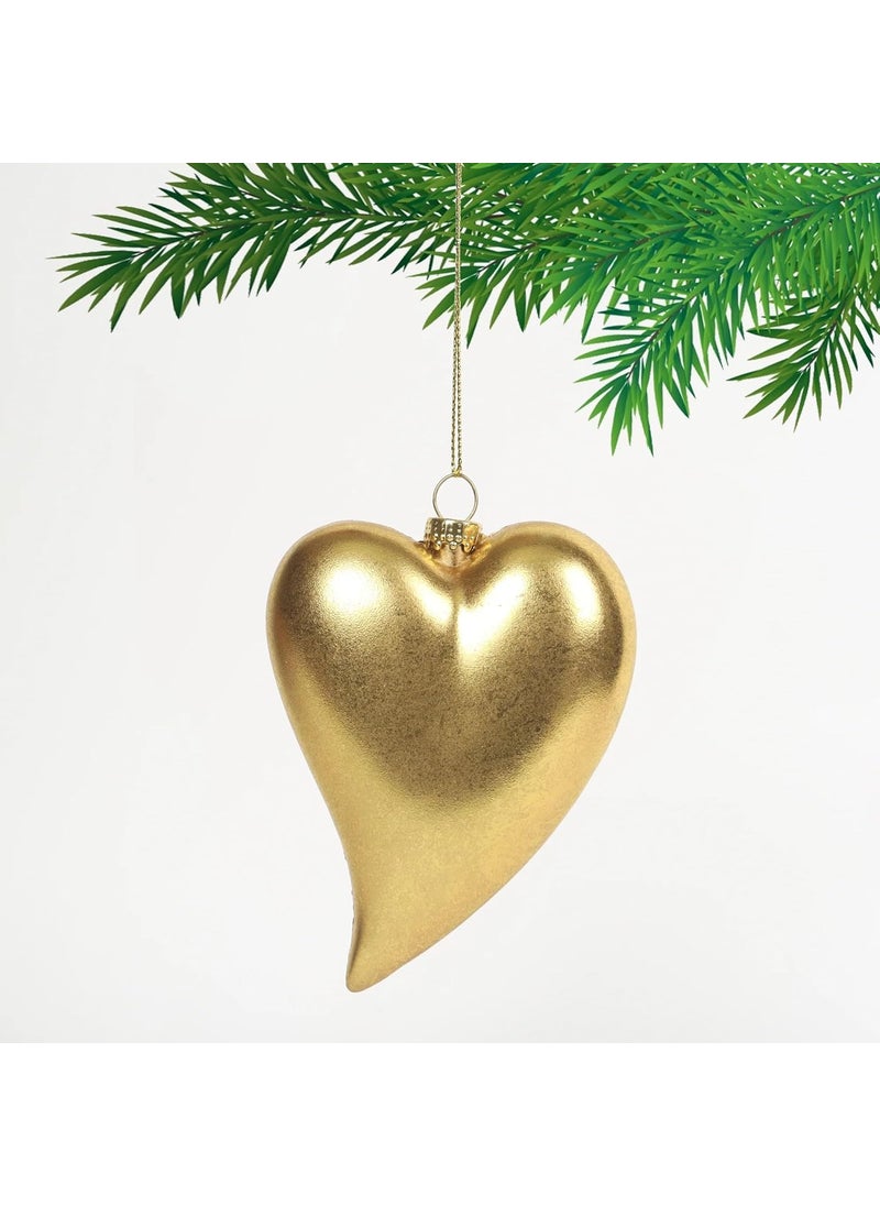 Hamster London Hamster London HL Holy Heart Gold Hanging Christmas Decoration  - Image 1