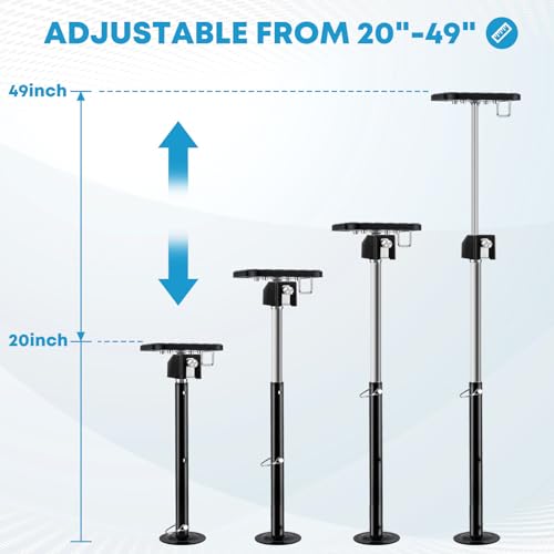 Kohree RV Slide Out Supports Jack with a Flat Top Support Block, Supports up to 5000lbs, Adjustable from 20"-49", Heavy Duty Camper Slide-Out Leveling Jacks, Set of 2 - Image 5