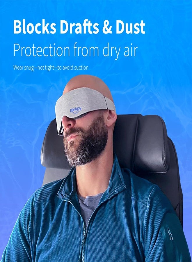 Blinkjoy Hydrating Sleep Mask for Dry Eye Relief – Moisture-Sealing Blackout Eye Mask Protects from Dust & Drafts, Preserves Eye Drops & Ointment, Lightweight (1st Gen) - Image 4
