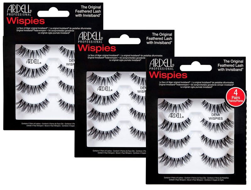 ARDELL ARDELL Professional Natural Multipack - Demi Wispies Black by Ardell, Pack of 3  - Image 1