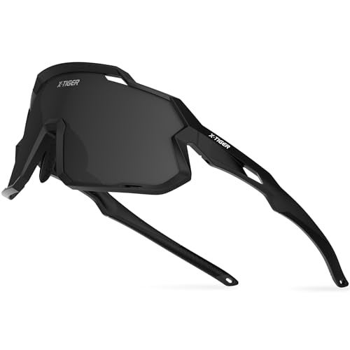 Xtiger X-TIGER Kids Sunglasses Polarized Youth Baseball Sunglasses for 8-14 boys girls UV400 Sports Softball Cycling Glasses black - Image 1