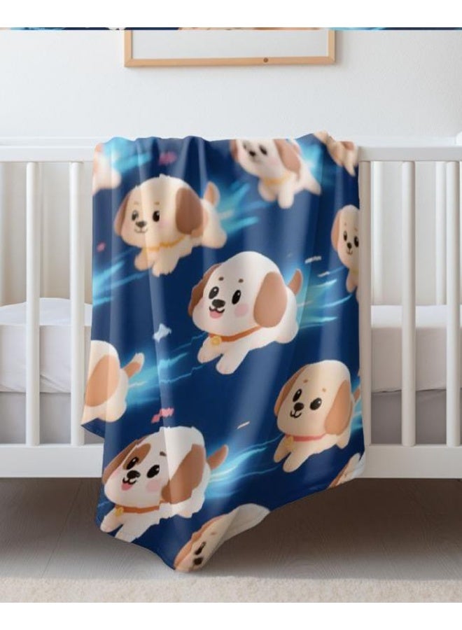 general Children's or student cartoon flannel thin blanket (warm and comfortable, suitable for sleep, games) 100cm*150cm - Image 3