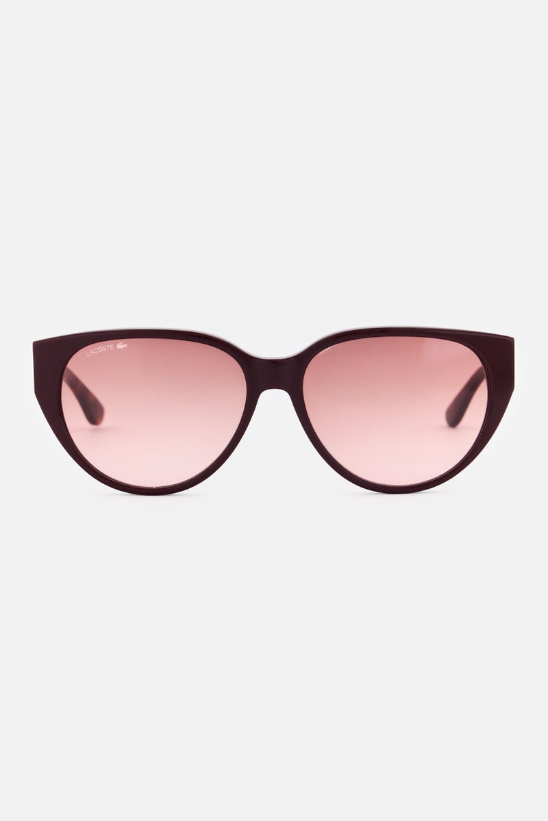 LACOSTE نظارات شمسية نسائية L985S-603 بيضاوية، بني - Image 1