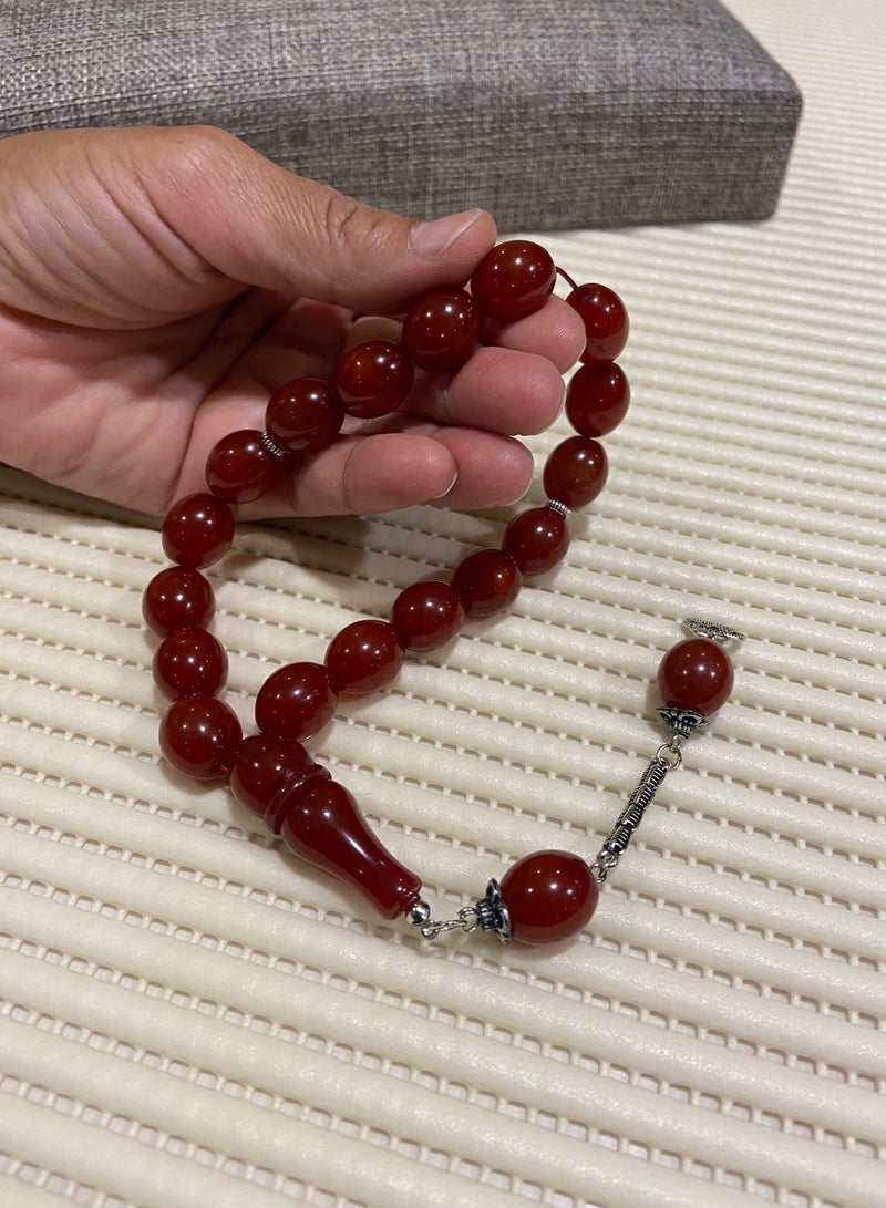 Faturan Prayer Beads For Men 17 Beads Size 13.5mm*15.5mm - Image 2