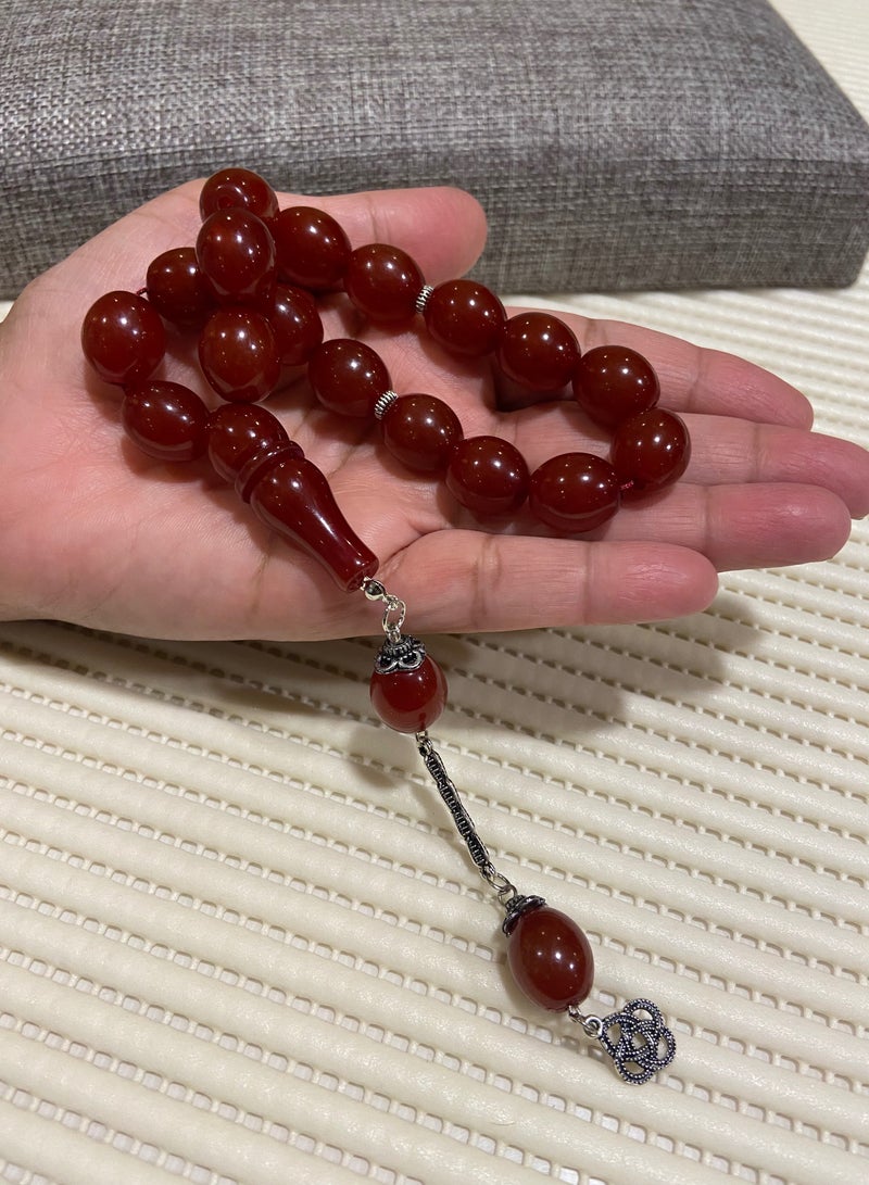 Faturan Prayer Beads For Men 17 Beads Size 13.5mm*15.5mm - Image 4