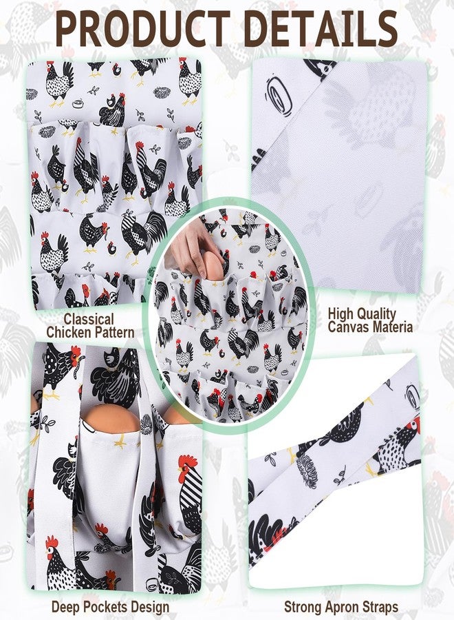 XLSXEXCL Egg Collecting Apron, 12 Pouches Chicken Egg Apron, Farmhouse Aprons for Chicken, Duck, Goose, Bird, Various Poultry Collection Parent-Child Activities - Image 3