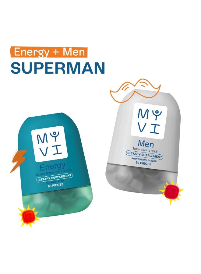 MYVI 60 Pieces MYVI Men & 60 Pieces Energy Bundle - Image 1