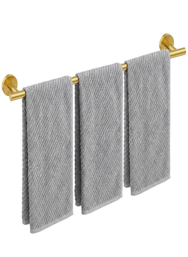 IOQ Brushed Gold Towel Bar, 30 Inch Towel Rack for Bathroom Wall-Mounted, SUS304 Stainless Steel, Total Length 32 Inch - Image 1