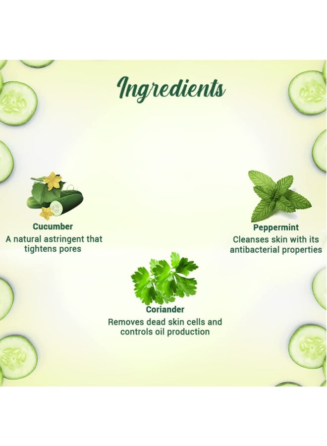 Biotique Cucumber Pore Tightening Toner| Ayurvedic and Organically Pure| Maintains Skin’s Natural pH |100% Botanical Extracts| Suitable for Normal & Oily Skin Types| 120mL - Image 3