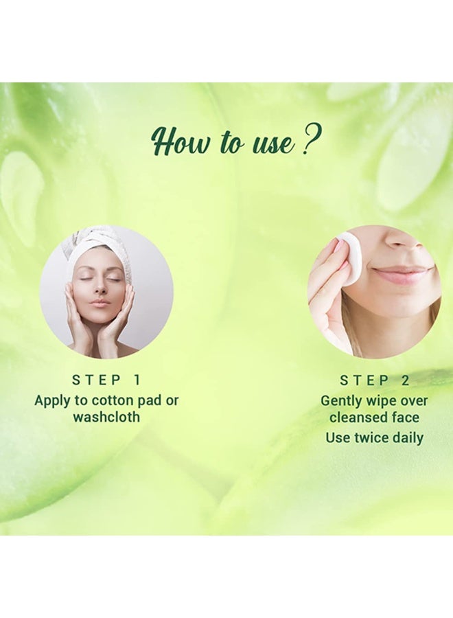 Biotique Cucumber Pore Tightening Toner| Ayurvedic and Organically Pure| Maintains Skin’s Natural pH |100% Botanical Extracts| Suitable for Normal & Oily Skin Types| 120mL - Image 5