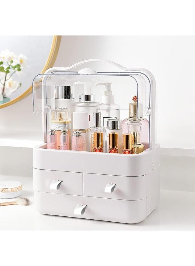 Spinor Makeup Organizer Storage Drawers, Acrylic Cosmetic Organizers, Skincare Organizer for Dresser and Bathroom, Dust and Water Resistant - Image 1
