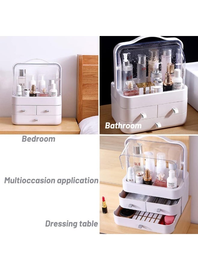 Spinor Makeup Organizer Storage Drawers, Acrylic Cosmetic Organizers, Skincare Organizer for Dresser and Bathroom, Dust and Water Resistant - Image 3