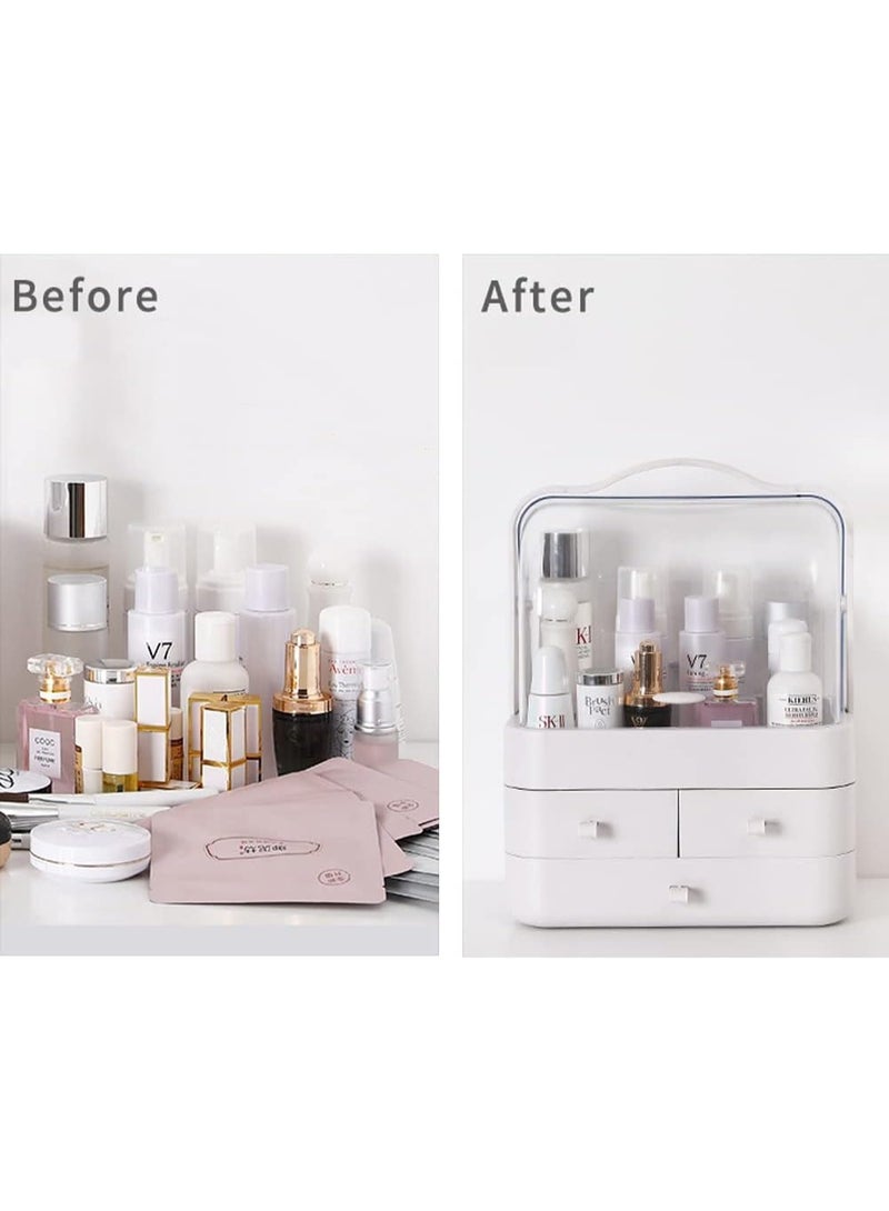 Spinor Makeup Organizer Storage Drawers, Acrylic Cosmetic Organizers, Skincare Organizer for Dresser and Bathroom, Dust and Water Resistant - Image 4