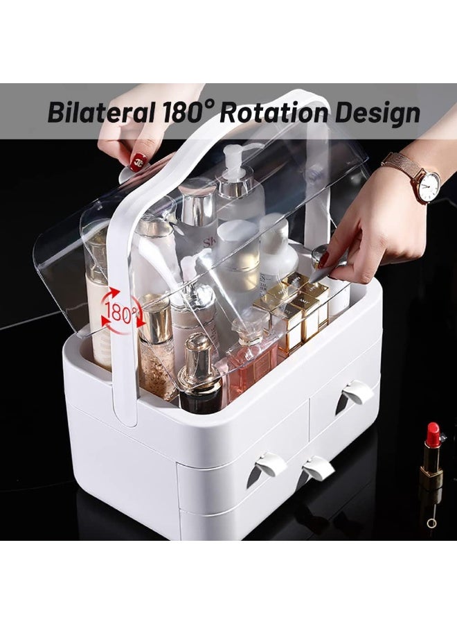 Spinor Makeup Organizer Storage Drawers, Acrylic Cosmetic Organizers, Skincare Organizer for Dresser and Bathroom, Dust and Water Resistant - Image 5