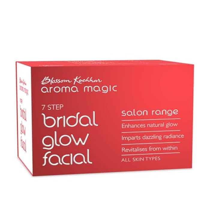 Aroma Magic مجموعة عناية الوجه للعروس من أروما ماجيك | 7 خطوات للحصول على إشراقة وبشرة متألقة | تنعش البشرة الباهتة وتغذيها بعمق | عناية بالبشرة للعروس بجودة الصالون في المنزل | مناسبة لجميع أنواع البشرة - Image 3