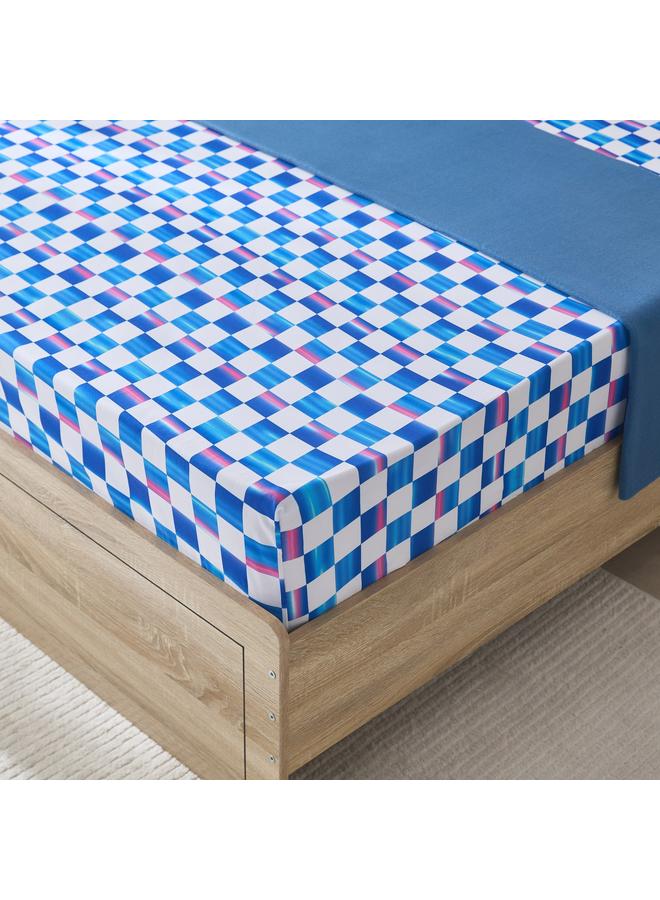 Home Box Gaming Racer Twin Microfibre Fitted Sheet - 120x200+25 cm  - Image 1