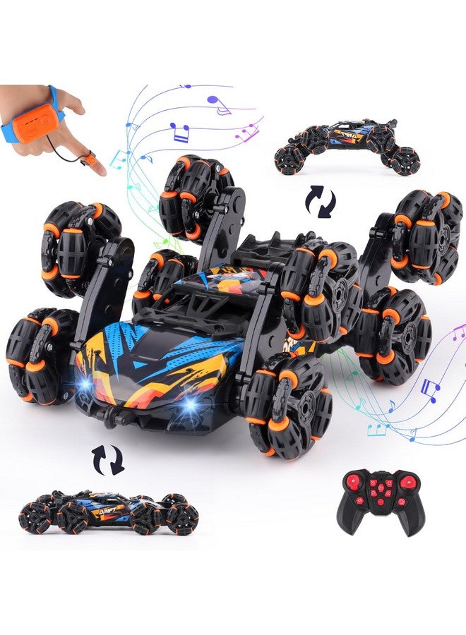 NEXBOX Cool 8 Wheels Hand Controlled Rc Stunt Car Toys, Gesture Sensing Remote Control Cars For Boys Age 6 7 8-12 13 14 Year Old, Birthday Gifts Ideas For Kids - Image 1