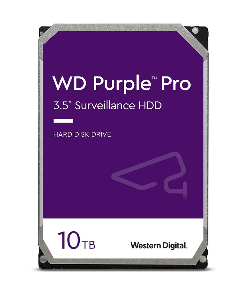 Western Digital 10TB WD Purple Pro Surveillance Internal Hard Drive HDD - SATA 6 Gb/s, 256 MB Cache, 3.5" - WD101PURP - Image 1