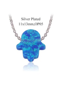 Stainless Steel Blue Opal Chain Necklace 45cm Length - pzsku/Z6BAE266F8868078E6F50Z/45/_/1731788499/3d4e4632-b6fa-4f27-9252-b03ad9f374a2