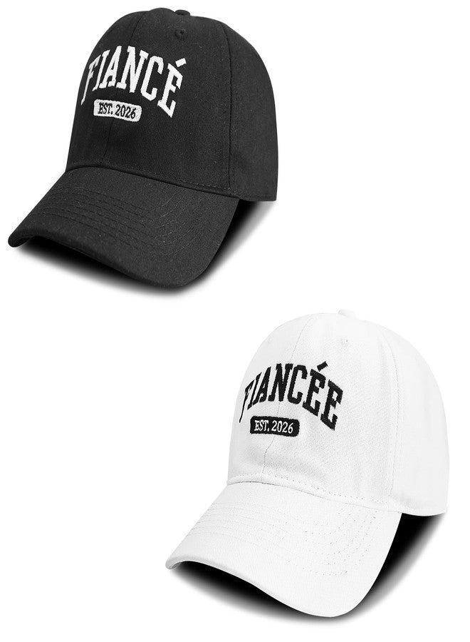 Tmsek Engagement Party Gifts - Newly Engaged Couples Hat, Fiance Gifts for Him Adjustable Embroidered Engaged Gifts for Her Fiancee Baseball Cap Women Men (Est 2026) - Image 2
