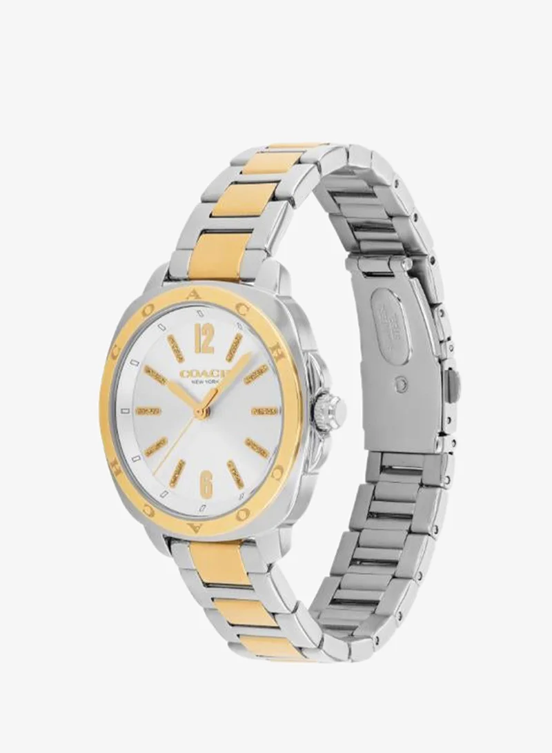 Coach  Kitt Collection Multifunction Watch For Women With Two-Tone Stainless Steel Bracelet - 14504544 for Women | Best Price UAE