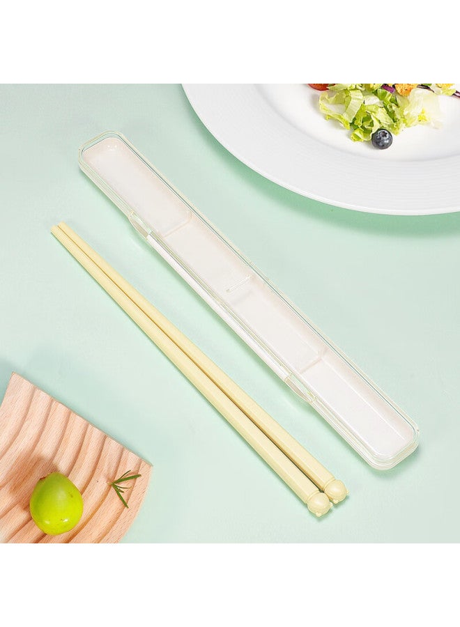 MAX COOK Maxcook Portable Chopsticks And Tableware Set, Children's Chopsticks, Student Alloy Chopsticks Set, Single And Double Milk Yellow Mck3866  - Image 2
