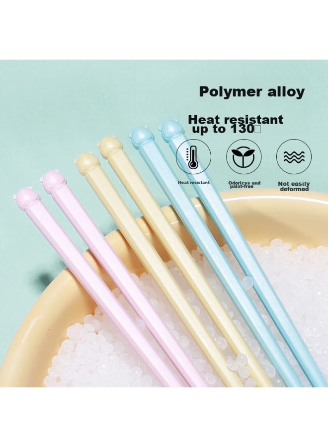 MAX COOK Maxcook Portable Chopsticks And Tableware Set, Children's Chopsticks, Student Alloy Chopsticks Set, Single And Double Milk Yellow Mck3866  - Image 3