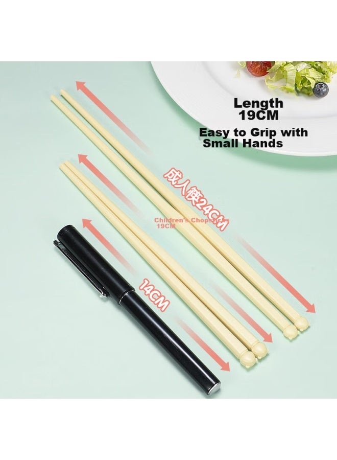 MAX COOK Maxcook Portable Chopsticks And Tableware Set, Children's Chopsticks, Student Alloy Chopsticks Set, Single And Double Milk Yellow Mck3866  - Image 5