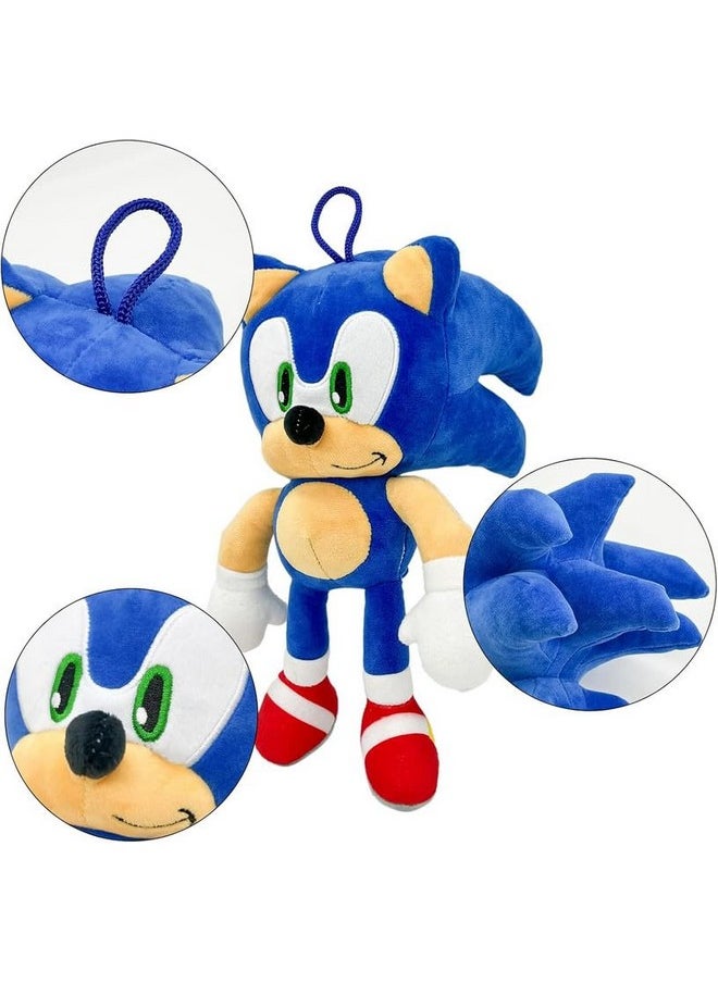 AVSHUB AVSHUB Blue Sonic Plush Toy Super Soft and Huggable Stuffed Animal Sonic The Hedgehog Plushie for Kids Boys & Girls (Blue)  - Image 4
